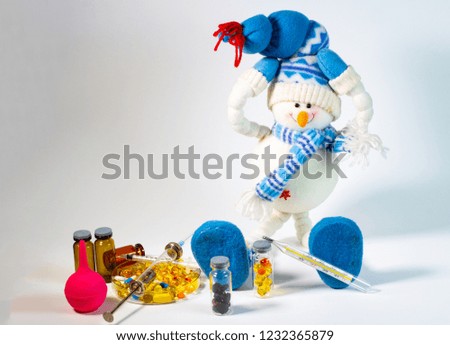 got sick with a cold Royalty-Free Stock Photo #1232365879