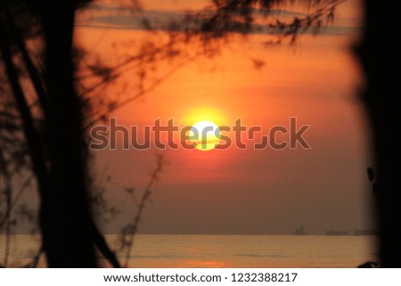 Sunrise at Sigandu Batang beach