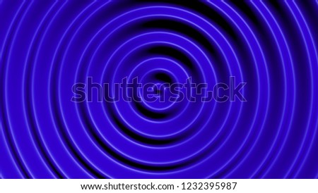 Concentric circles with hypnotic effect, colored water resonance background pattern
