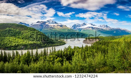 Chugach Alaska Range Royalty-Free Stock Photo #1232474224