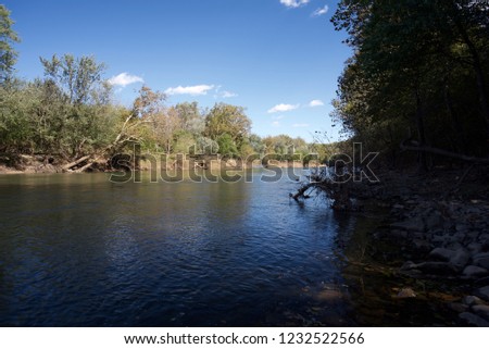 Potomac rivers in North Virginia natural landscape