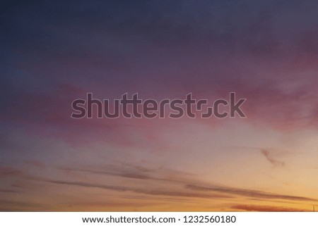 Multi colored clouds at sunset. It can be used for architectural texture for render material.