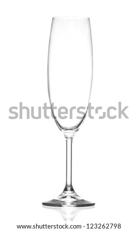 empty champagne glass Royalty-Free Stock Photo #123262798