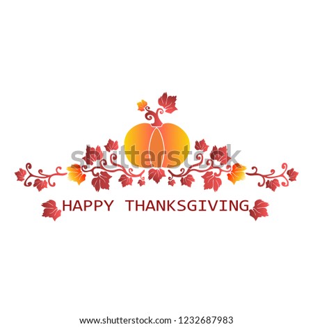 vector Happy ThankGiving Royalty-Free Stock Photo #1232687983