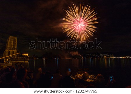 Fireworks, Lake Maggiore, Italy
