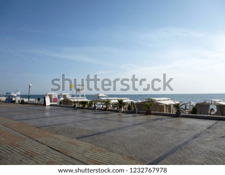 the beach of the black sea coast