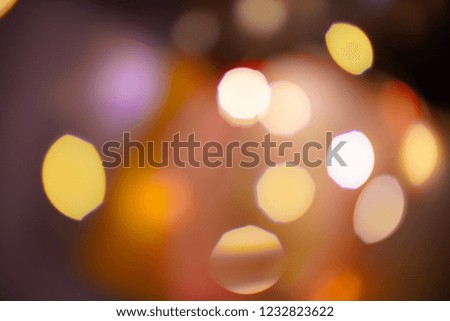 Abstract colorful lights blur and bokeh texture Red, yellow Chrismas Vintage style.