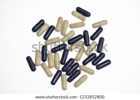 Blue  white pills