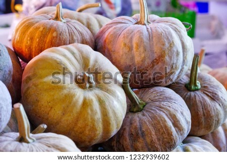 Pumpkin at street market, Thailand