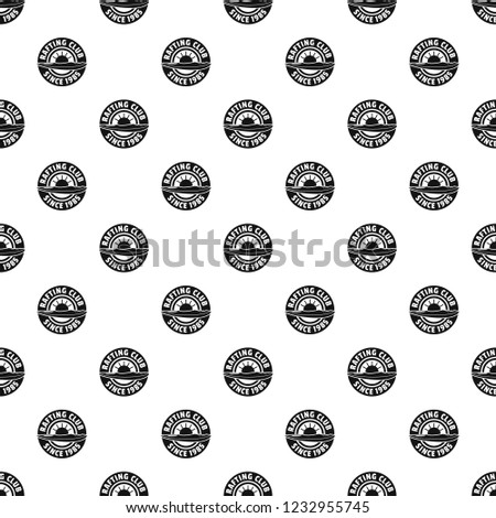 Rafting club pattern seamless vector repeat geometric for any web design