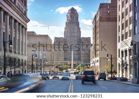 Buffalo is the second most populous city in the state of New York, behind New York City. Royalty-Free Stock Photo #123298231
