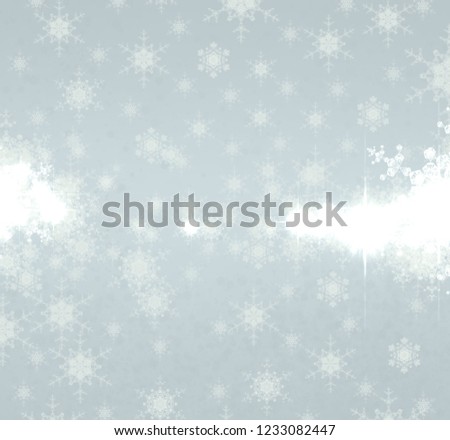 2d illustration. Snowflakes image pattern on colorful background. Holy Christmas day event time. Decorative paper card. Christmas Eve. Celebration time decoration texture.