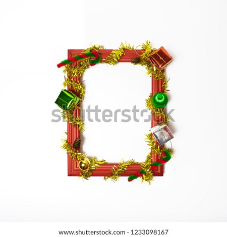 red frame for christmas