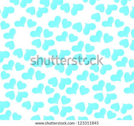 Seamless pattern with hearts isolated