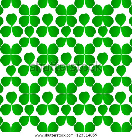 Four leaf  clover shamrock luck vector background