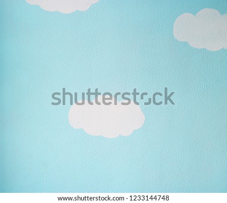 blue sky and clouds kids wallpaper