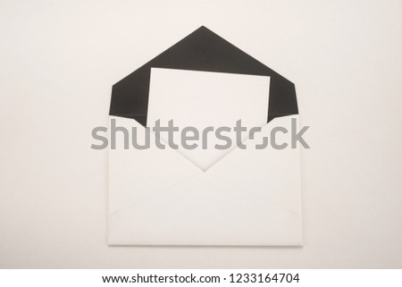 Envelope on a white background