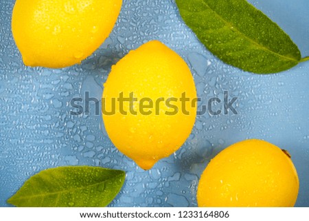 lemons lie slices lie on the table background image