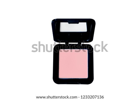 Cosmetic Powder Compact with clipping path
