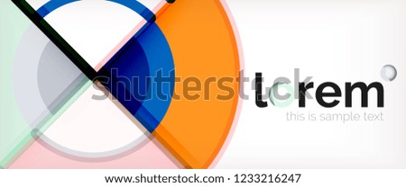 Vector abstract colorful circles background. Trendy layout template for business or technology presentation or web brochure cover, wallpaper. Vector illustration