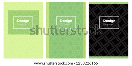 Light Green vector layout for Leaflets. Booklet with textbox on colorful abstract background. Completely new template books.
