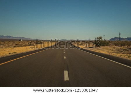 American desert highway