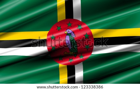 Dominica Waving Flag
