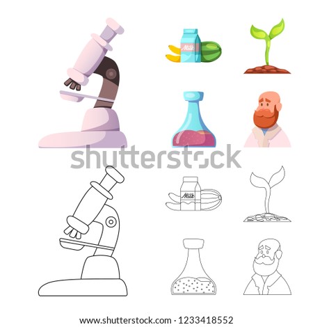 Vector design of  and  sign. Collection of  and  stock vector illustration.