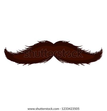 Isolated moustache icon. Hipster concept. Vector illustration design