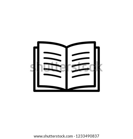 Book Icon Vector Illustration. Royalty-Free Stock Photo #1233490837