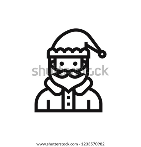 Santa Claus vector icon