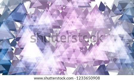 Abstract background with various multicolored triangles. Big and small.