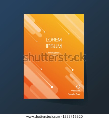 Brochure template flyer background for business design. Abstract Vector illustration.