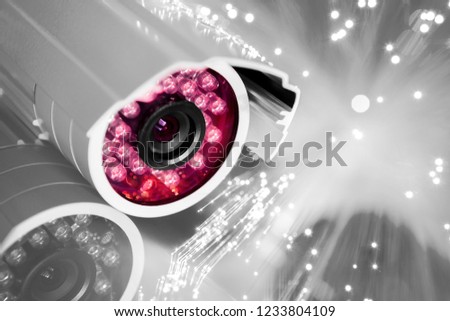 infrared spy camera with optic fiber