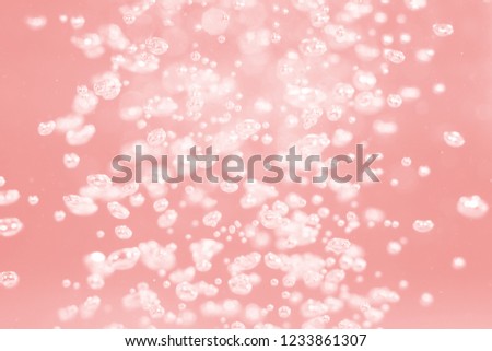 Beautiful bokeh air bubble abstract light pink pastel color tone background