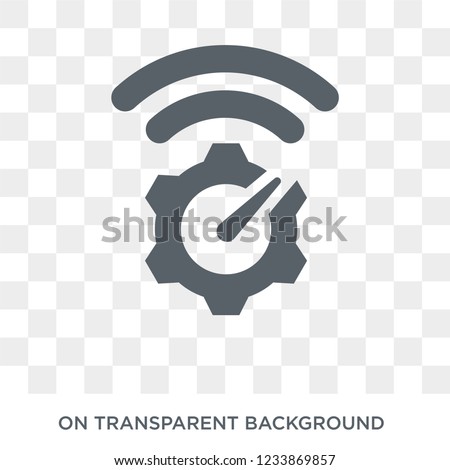 network optimization icon. Trendy flat vector network optimization icon on transparent background from Internet Security and Networking collection. 