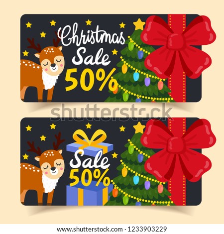 
Christmas Sale Tags and Coupons.