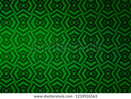 Light Green vector layout with flat lines. Lines on blurred abstract background with gradient. Pattern for websites, landing pages.