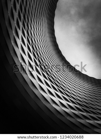 abstract industrial black and white architecture