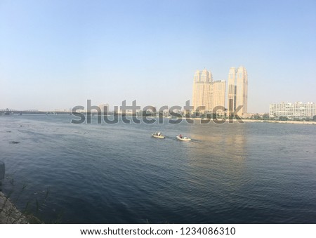 river nile with building