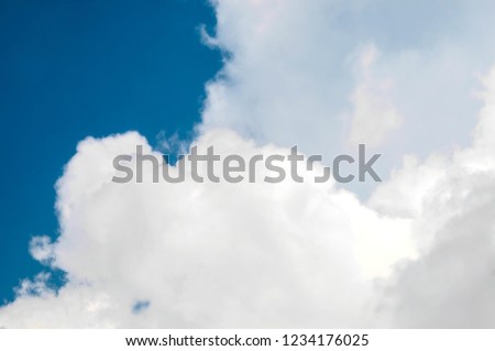 bluesky and white cloud