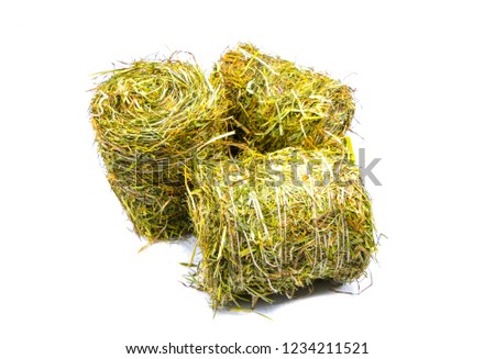 Hay Bales isolated on white