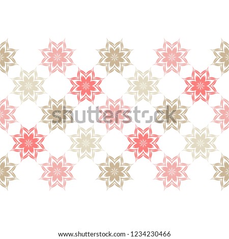 Seamless floral pattern. Decorative floral ornament. Can be used for wallpaper, textile, invitation card, wrapping, web page background.