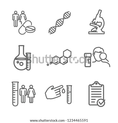 Medical Healthcare Icons - People Charting Disease or Scientific Discovery New Employee Hiring Process icon set Royalty-Free Stock Photo #1234465591