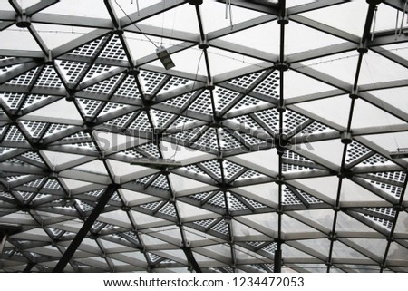 Space decoration glass ceiling