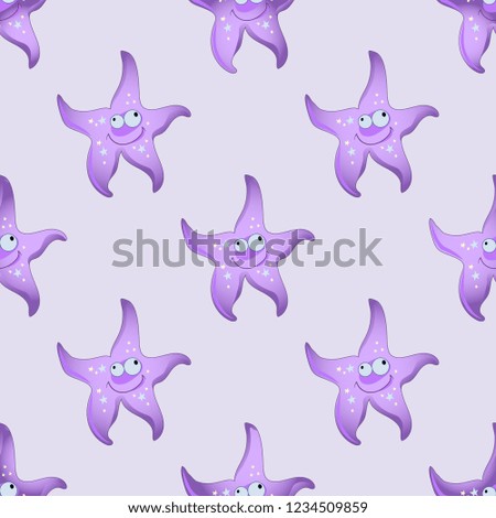 sea star cartoon character pattern