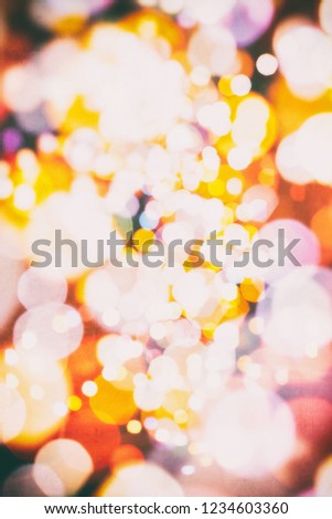 Christmas and New Year feast bokeh background