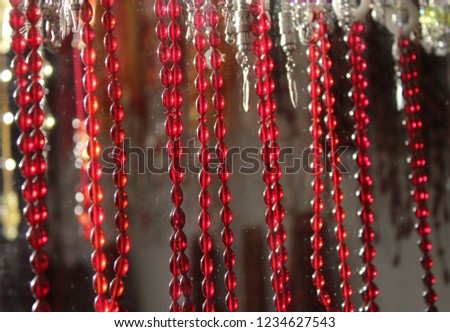 the red beads