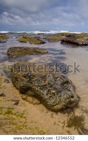 Beautiful beach and rock formations
