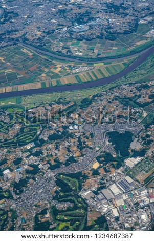 The view from the airplane (Chiba)